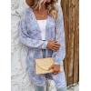 imageSweatyRocks Womens Color Block Long Sleeve Open Front Cardigan Sweater Knit Crop TopLilac Purple