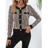 imageSweatyRocks Womens Elegant Button Down Soft Knit Cardigan Cropped Sweaters Jacket with PocketsApricot