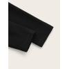 imageSweatyRocks Womens Ruffle Open Front Jacket Stand Collar Long Sleeve Crop Tops OutwearBlack