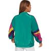 imageSweatyRocks Womens Zip Up Color Block Lightweight Jacket Patchwork Sport Windbreaker Jacket Coat OuterwearPink Green
