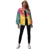 imageSweatyRocks Womens Zip Up Color Block Lightweight Jacket Patchwork Sport Windbreaker Jacket Coat OuterwearYellow