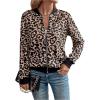 imageSweatyRocks Womens Leopard Print Jacket Zip Up Long Sleeve Bomber Jackets OutwearMulticolor