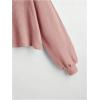 imageSweatyRocks Womens Casual Crewneck Raglan Long Sleeve Ribbed Knit Crop Top Cropped SweaterPink