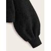 imageSweatyRocks Womens Casual Crewneck Raglan Long Sleeve Ribbed Knit Crop Top Cropped SweaterPure Black