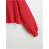 imageSweatyRocks Womens Casual Crewneck Raglan Long Sleeve Ribbed Knit Crop Top Cropped SweaterRed