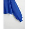 imageSweatyRocks Womens Casual Crewneck Raglan Long Sleeve Ribbed Knit Crop Top Cropped SweaterRoyal Blue