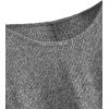 imageSweatyRocks Womens Casual Crewneck Raglan Long Sleeve Ribbed Knit Crop Top Cropped SweaterSolid Grey