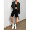 imageSweatyRocks Womens Lightweight Jackets Casual Basic Zip Up Cropped Bomber JacketBlack