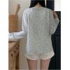 imageSweatyRocks Womens Open Front Lightweight Cardigans Long Sleeve Knitted Sweaters OutwearApricot
