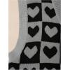 imageSweatyRocks Womens Sleeveless V Neck Knit Sweater Vest Houndstooth Crop Tank TopBlack and Grey