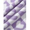 imageSweatyRocks Womens Sleeveless V Neck Knit Sweater Vest Houndstooth Crop Tank TopMauve Purple