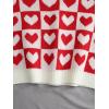 imageSweatyRocks Womens Sleeveless V Neck Knit Sweater Vest Houndstooth Crop Tank TopRed