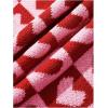 imageSweatyRocks Womens Sleeveless V Neck Knit Sweater Vest Houndstooth Crop Tank TopRed and Pink
