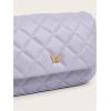 imageSweatyRocks Girls PU Leather Chain Strap Crossbody Bag Metal Decor Flap Wallet Mini Square Bag White OneSizePurple