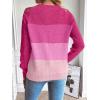 imageSweatyRocks Womens Criss Cross Cut Out Sleeve Round Neck Hollow Out Knit Sweater TopsPink