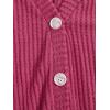 imageSweatyRocks Womens Long Sleeve Button Front V Neck Soft Knit Cardigan SweatersBright Pink