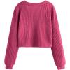imageSweatyRocks Womens Long Sleeve Button Front V Neck Soft Knit Cardigan SweatersBright Pink