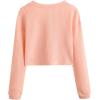 imageSweatyRocks Womens Long Sleeve Button Front V Neck Soft Knit Cardigan SweatersCoral Orange