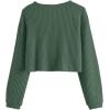 imageSweatyRocks Womens Long Sleeve Button Front V Neck Soft Knit Cardigan SweatersDark Green