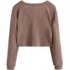 imageSweatyRocks Womens Long Sleeve Button Front V Neck Soft Knit Cardigan SweatersKhaki