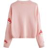 imageSweatyRocks Womens Long Sleeve Button Front V Neck Soft Knit Cardigan SweatersLight Pink