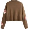 imageSweatyRocks Womens Long Sleeve Button Front V Neck Soft Knit Cardigan SweatersMushroom Brown