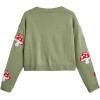 imageSweatyRocks Womens Long Sleeve Button Front V Neck Soft Knit Cardigan SweatersMushroom Green