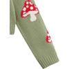 imageSweatyRocks Womens Long Sleeve Button Front V Neck Soft Knit Cardigan SweatersMushroom Green