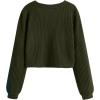 imageSweatyRocks Womens Long Sleeve Button Front V Neck Soft Knit Cardigan SweatersPale Green