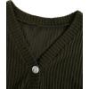 imageSweatyRocks Womens Long Sleeve Button Front V Neck Soft Knit Cardigan SweatersPale Green