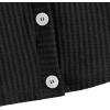 imageSweatyRocks Womens Long Sleeve Button Front V Neck Soft Knit Cardigan SweatersPure Black