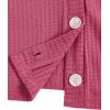imageSweatyRocks Womens Long Sleeve Button Front V Neck Soft Knit Cardigan SweatersRed Violet