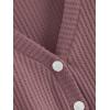 imageSweatyRocks Womens Long Sleeve Button Front V Neck Soft Knit Cardigan SweatersRedwood