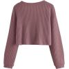 imageSweatyRocks Womens Long Sleeve Button Front V Neck Soft Knit Cardigan SweatersRedwood