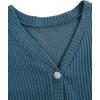 imageSweatyRocks Womens Long Sleeve Button Front V Neck Soft Knit Cardigan SweatersRoyal Blue