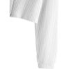 imageSweatyRocks Womens Long Sleeve Button Front V Neck Soft Knit Cardigan SweatersWhite