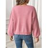 imageSweatyRocks Womens Tie Front Cropped Cardigan Sweater Lace Up Knitwear JacketPink