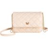 imageSweatyRocks Girls PU Leather Chain Strap Crossbody Bag Metal Decor Flap Wallet Mini Square Bag White OneSizeDusty Pink