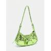 imageSweatyRocks Womens Buckle Leather Crocodile Embossed Zipper Handbag Shoulder Bag with Adjustable StrapGreen