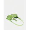 imageSweatyRocks Womens Buckle Leather Crocodile Embossed Zipper Handbag Shoulder Bag with Adjustable StrapGreen