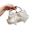 imageSweatyRocks Womens Cute Bow Decor Clutch Purse Evening Handbag Prom Crossbody BagsWhite