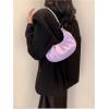 imageSweatyRocks Womens Elegant Clutch Purse Pearl Strap Shoulder Handbag Small Leather Ruched BagMauve Purple