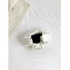 imageSweatyRocks Womens Elegant Clutch Purse Pearl Strap Shoulder Handbag Small Leather Ruched BagWhite