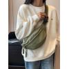 imageSweatyRocks Womens Fanny Packs Waist Pack Lightweight Crossbody Belt Bag Adjustable Strap Running Zipper Bags Green OneSizeGreen