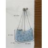 imageSweatyRocks Womens Floral Pattern Chain Strap Shoulder Bags Casual Hobo Hand Bag Clutch PurseBlue