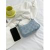 imageSweatyRocks Womens Floral Pattern Chain Strap Shoulder Bags Casual Hobo Hand Bag Clutch PurseBlue