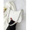 imageSweatyRocks Womens Floral Pattern Chain Strap Shoulder Bags Casual Hobo Hand Bag Clutch PurseWhite