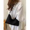 imageSweatyRocks Womens Hobo Purse Checkered Zip Up Shoulder Bag Casual HandbagBlack