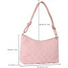 imageSweatyRocks Womens Hobo Purse Checkered Zip Up Shoulder Bag Casual HandbagPink