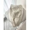 imageSweatyRocks Womens Hollow Out Knitted Large Capacity Shoulder Handbag Geometric Pattern Double Handle Solid Crochet BagBeige